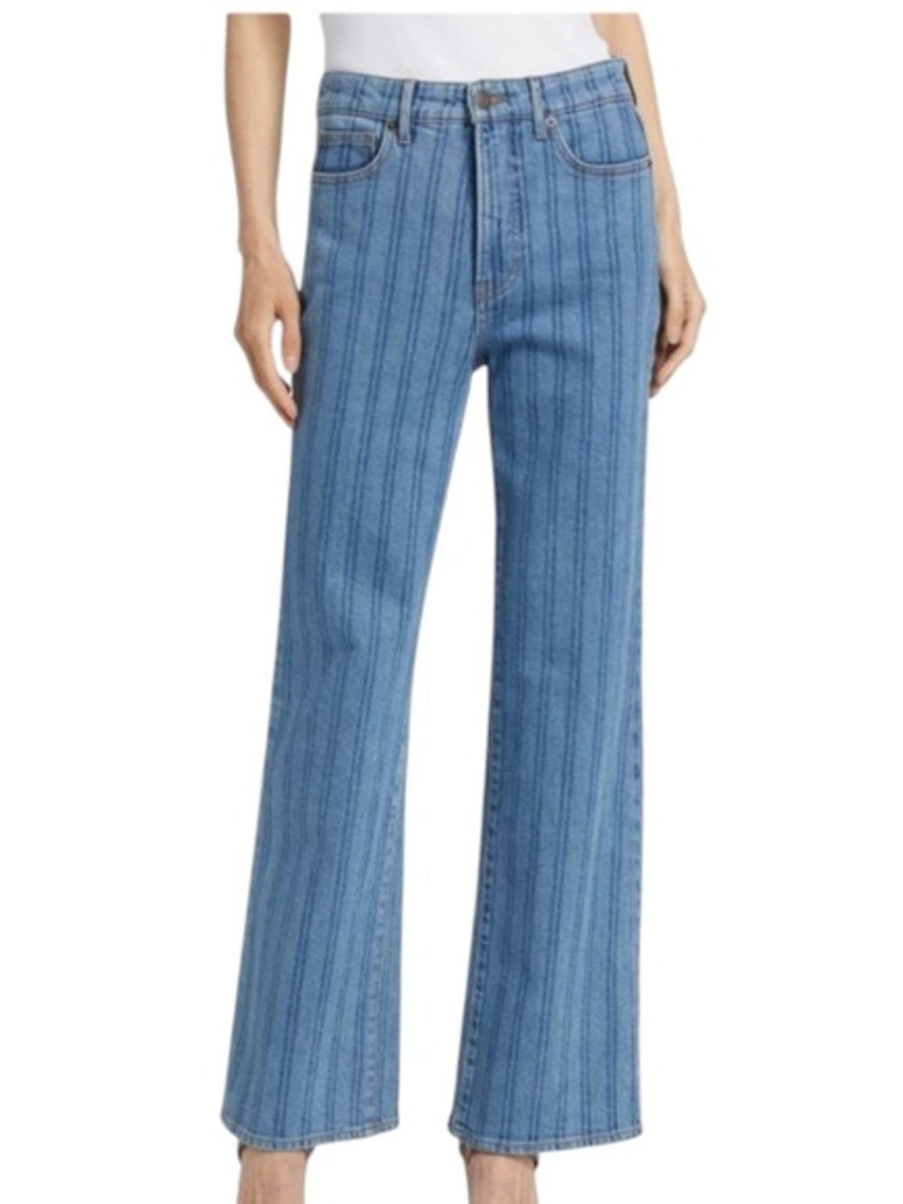 Veronica Beard Crosbie Wide Leg Loafer Jeans